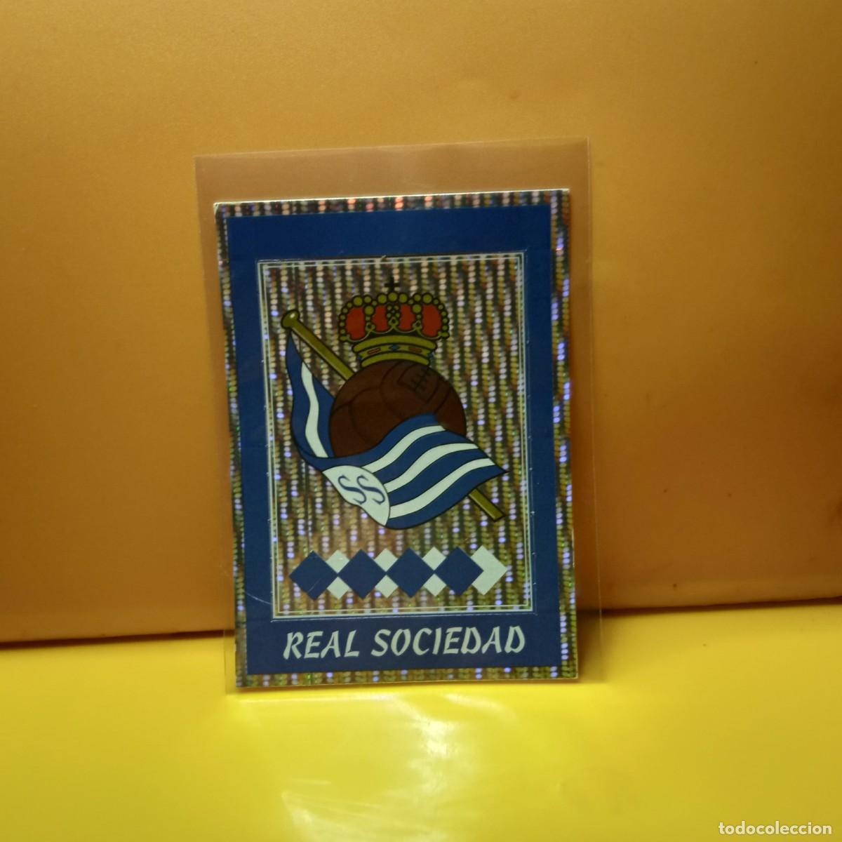 Cromos de f&uacute;tbol: PANINI SPORTS; MEGACRACKS 1997 1998 97 98 POP UPS REAL SOCIEDAD ESCUDO H
