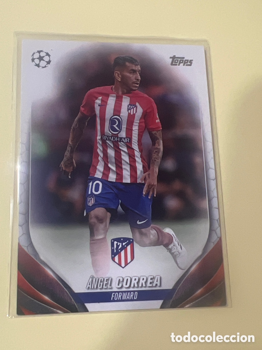 Cartes &agrave; collectionner de Football: C2736. 49 2023-24 UEFA CLUB COMPETITIONS &Aacute;NGEL CORREA ATLETICO MADRID TOPPS FLAGSHIP 23 2024