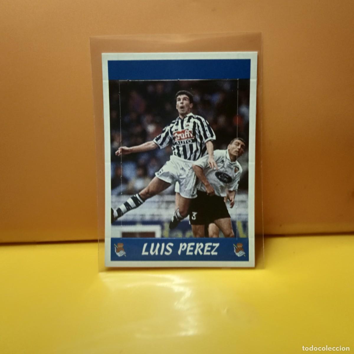 Cromos de f&uacute;tbol: PANINI SPORTS; MEGACRACKS 1997 1998 97 98 POP UPS REAL SOCIEDAD LUIS PEREZ SIN N&ordm;