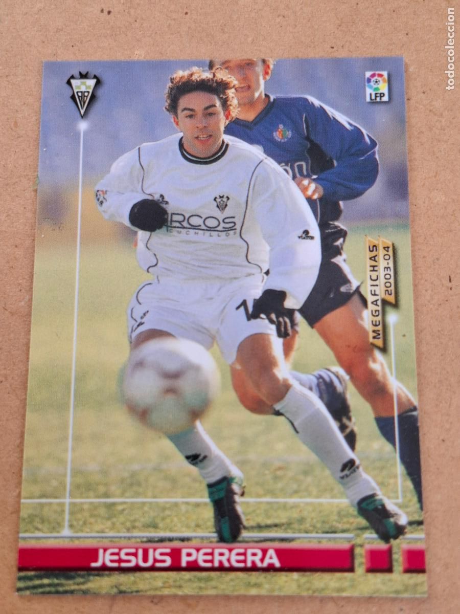 Cromos de f&uacute;tbol: MEGAFICHAS 2003 2004 03 04 - PANINI - 16 JES&Uacute;S PERERA ( BAJA ) - ALBACETE BALOMPIE (CM)