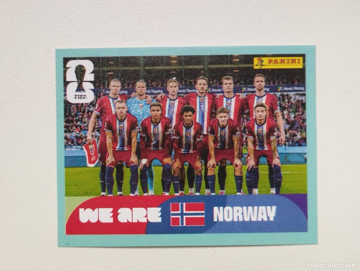 Cromos de f&uacute;tbol: CROMO STICKER WORLD CUP 2026 MUNDIAL 26 PANINI NORUEGA NOR13 NOR 13 ALINEACION PLANTILLA