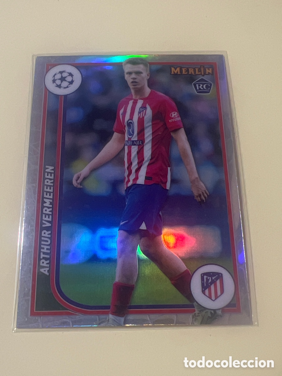Cromos de f&uacute;tbol: C2744. 112 ARTHUR VERMEEREN ATLETICO DE MADRID TOPPS MERLIN 2024