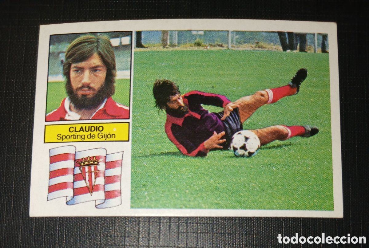 Cromos de f&uacute;tbol: Cromo Claudio Baja Sporting de Gij&oacute;n Liga 82 83 1982 1983 Ed. Este Sin pegar nunca usado