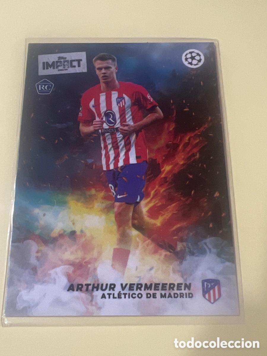 Cromos de f&uacute;tbol: C2746. ARTHUR VERMEEREN ATLETICO DE MADRID CROMO FUTBOL 23-24 TOPPS IMPACT 2023-2024