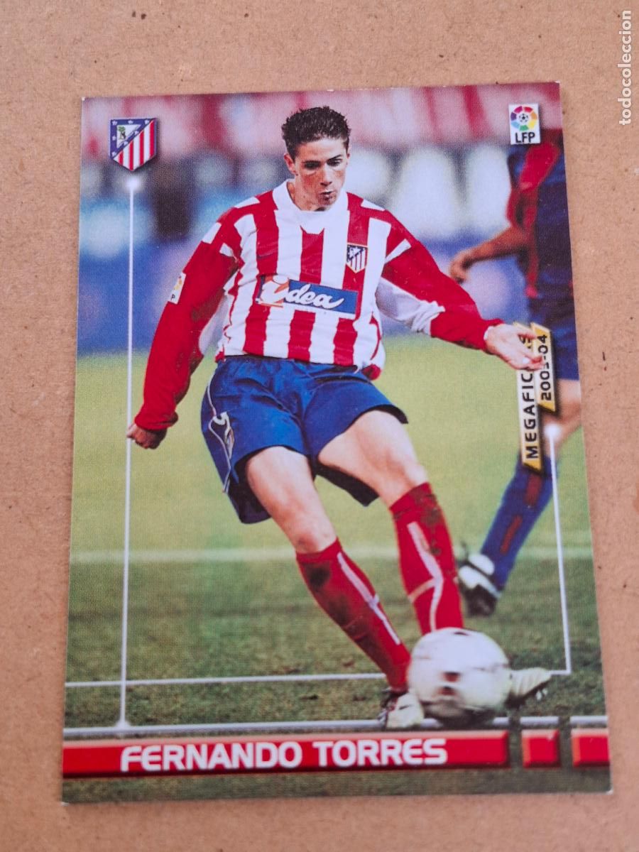 Cromos de f&uacute;tbol: MEGAFICHAS 2003 2004 03 04 - PANINI - 54 FERNANDO TORRES - AT. MADRID (CM)