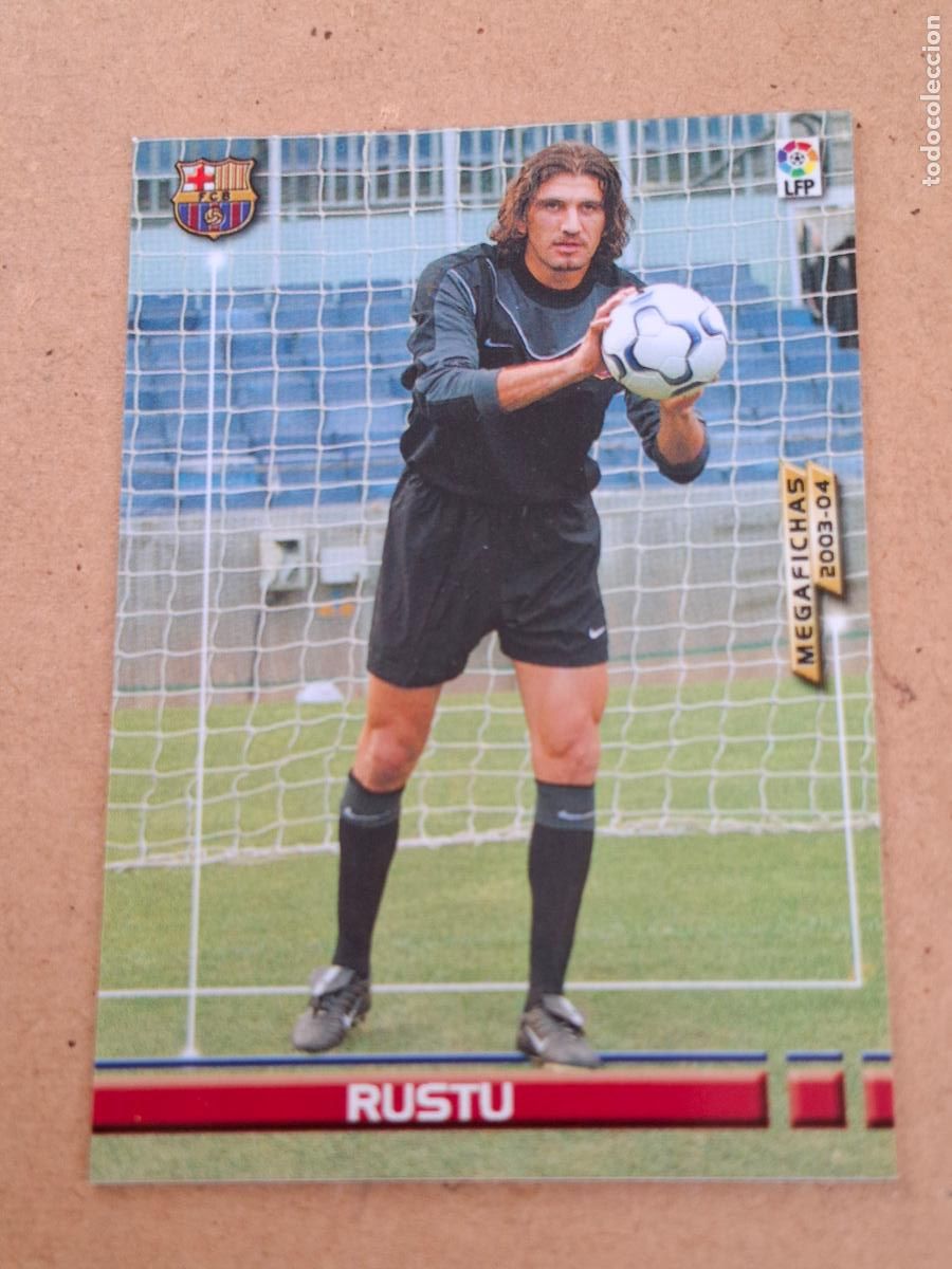 Cromos de f&uacute;tbol: MEGAFICHAS 2003 2004 03 04 - PANINI - 57 RUSTU - FC. BARCELONA (CM)