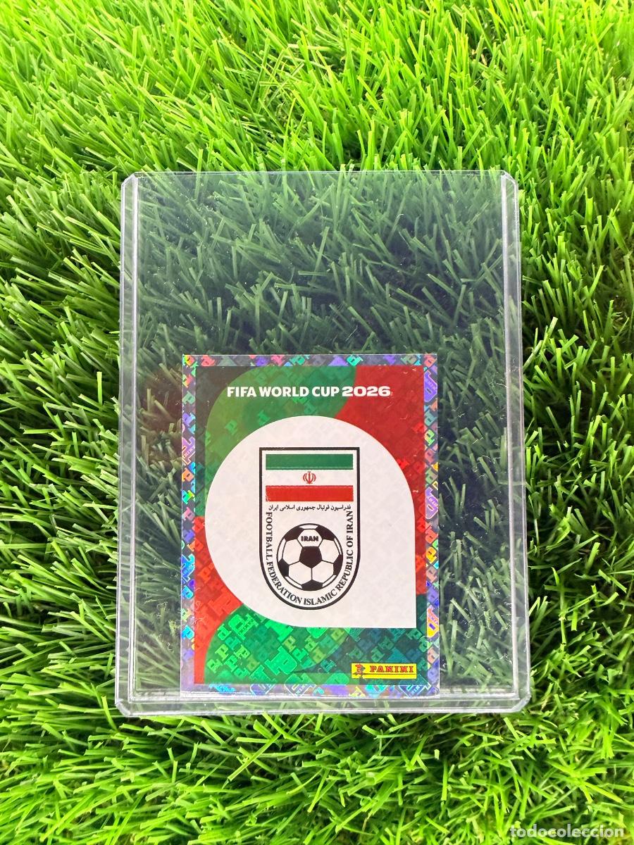 Cromos de f&uacute;tbol: N&ordm; IRN1 Escudo Ir&aacute;n Mundial 2026 Stickers