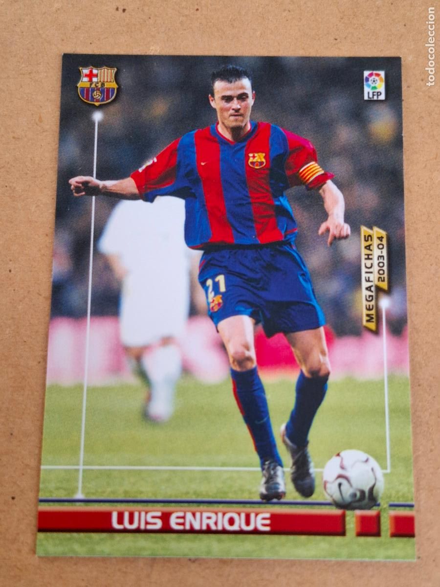 Cromos de f&uacute;tbol: MEGAFICHAS 2003 2004 03 04 - PANINI - 69 LUIS ENRIQUE - FC. BARCELONA (CM)