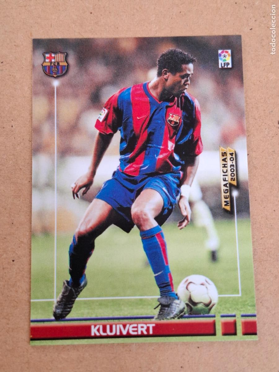Cromos de f&uacute;tbol: MEGAFICHAS 2003 2004 03 04 - PANINI - 71 KLUIVERT - FC. BARCELONA (CM)