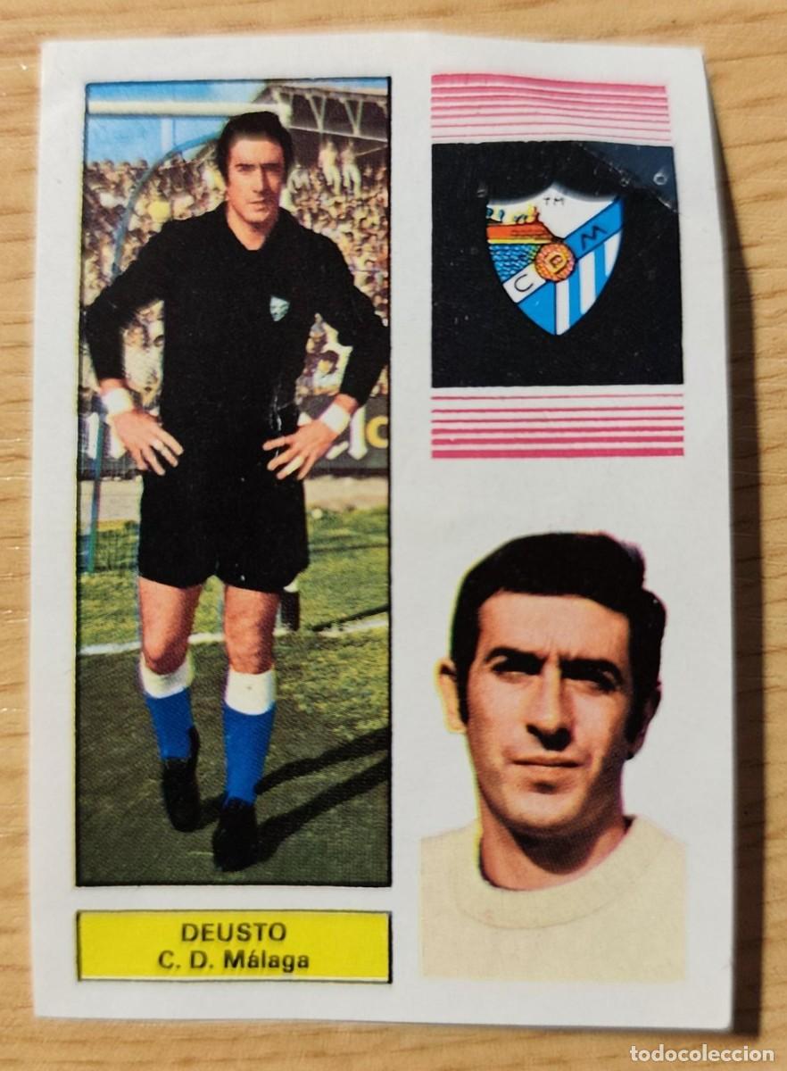 Cromos de f&uacute;tbol: CROMO LIGA CD MALAGA DEUSTO- Editorial Fher 1974-1975, 74-75 - Nunca pegado