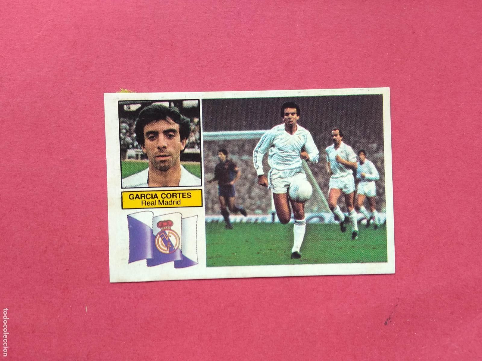 Cromos de f&uacute;tbol: EDICIONES ESTE LIGA 82 83 1982 1983 CROMO DESPEGADO VERSION GARCIA CORTES REAL MADRID SIN