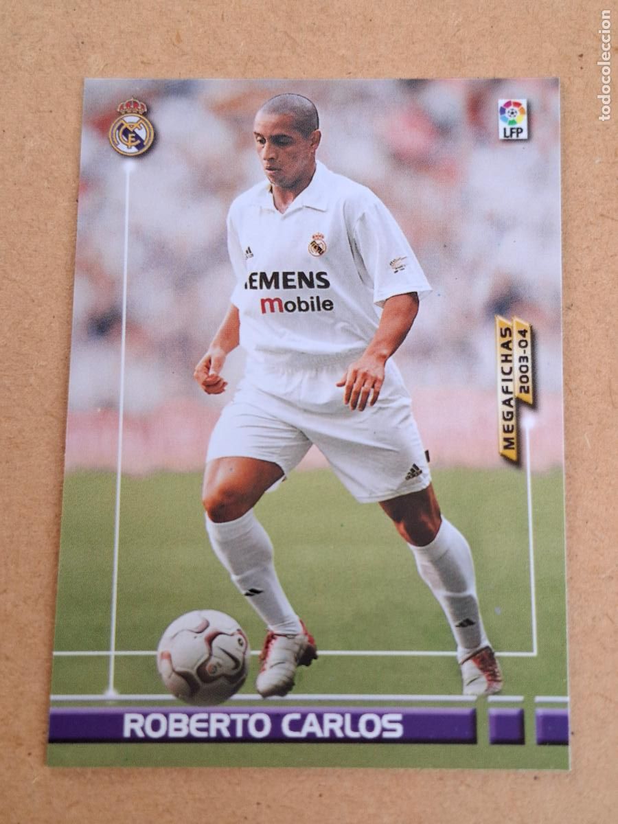 Cromos de f&uacute;tbol: MEGAFICHAS 2003 2004 03 04 - 151 ROBERTO CARLOS - REAL MADRID (CM)