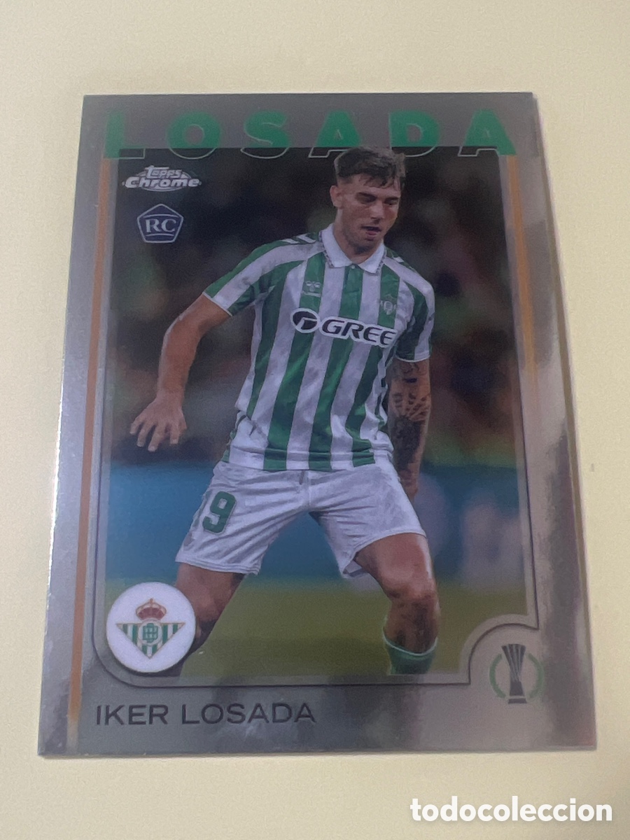 Cromos de f&uacute;tbol: C2761. N&ordm; 19 Iker Losada Rookie Card Real Betis Topps UEFA Clubs Competitions Chrome 24 25