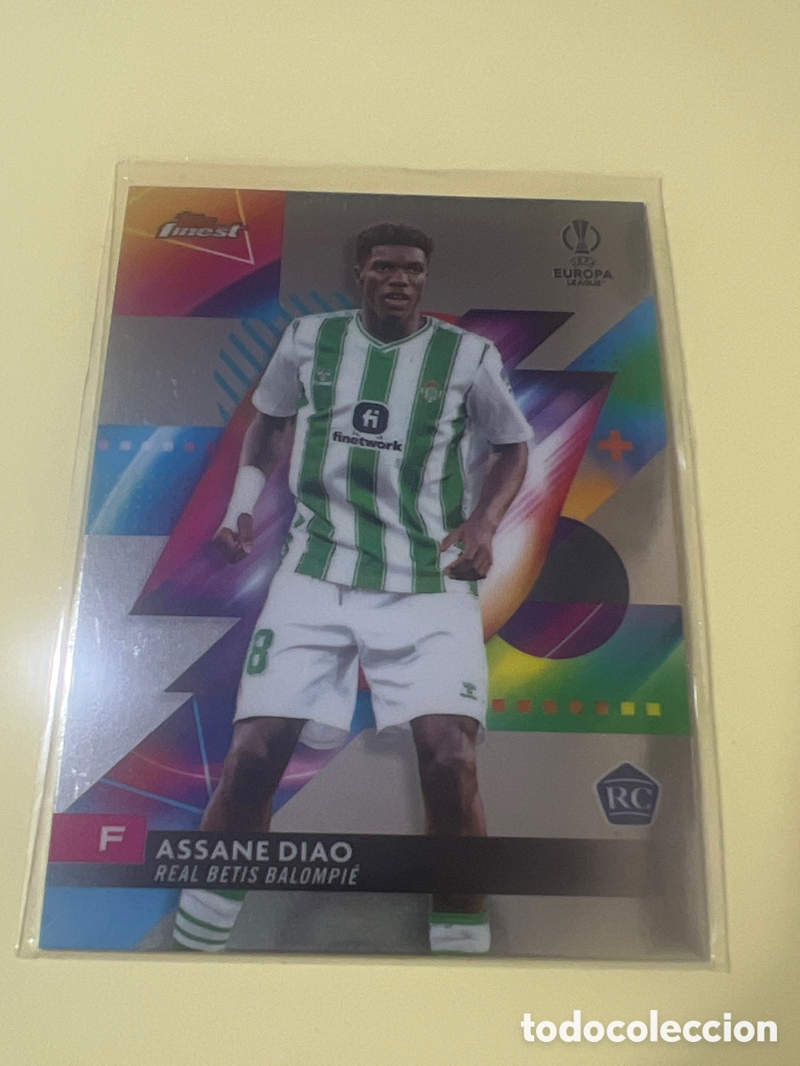 Cromos de f&uacute;tbol: C2762. 19 ASSANE DIAO BETIS CROMO FUTBOL TOPPS FINEST 23-24 CLUB COMPETITIONS 2023-2024