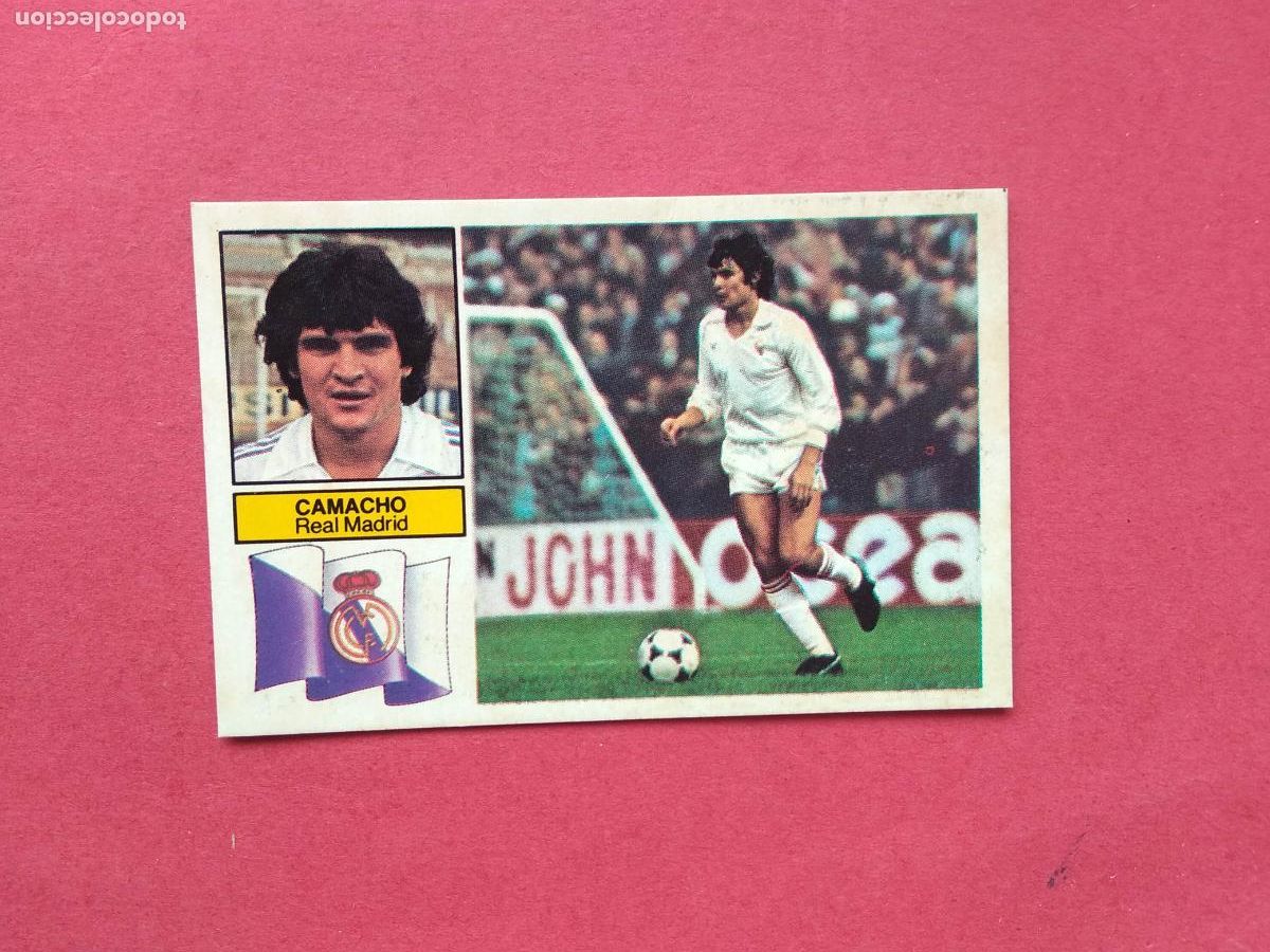Cromos de f&uacute;tbol: EDICIONES ESTE LIGA 82 83 1982 1983 CROMO DESPEGADO VERSION CAMACHO REAL MADRID SIN