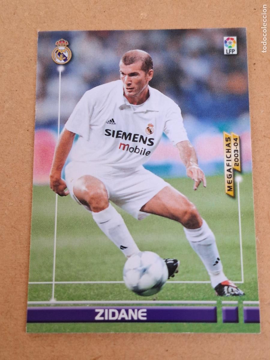 Cromos de f&uacute;tbol: MEGAFICHAS 2003 2004 03 04 - PANINI - 156 ZIDANE - REAL MADRID (CM)