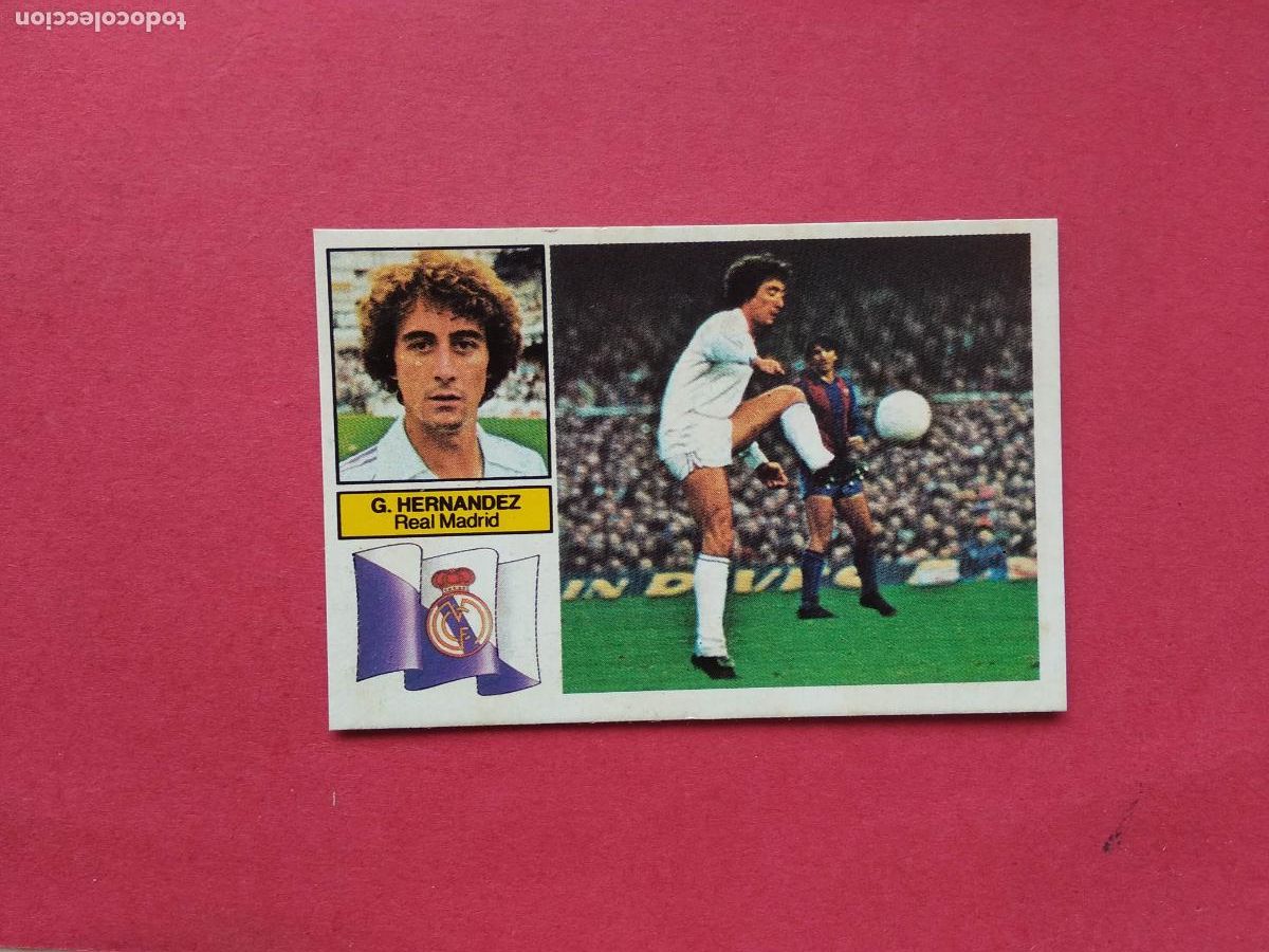 Cromos de f&uacute;tbol: EDICIONES ESTE LIGA 82 83 1982 1983 CROMO DESPEGADO VERSION GARCIA HERNANDEZ REAL MADRID SIN