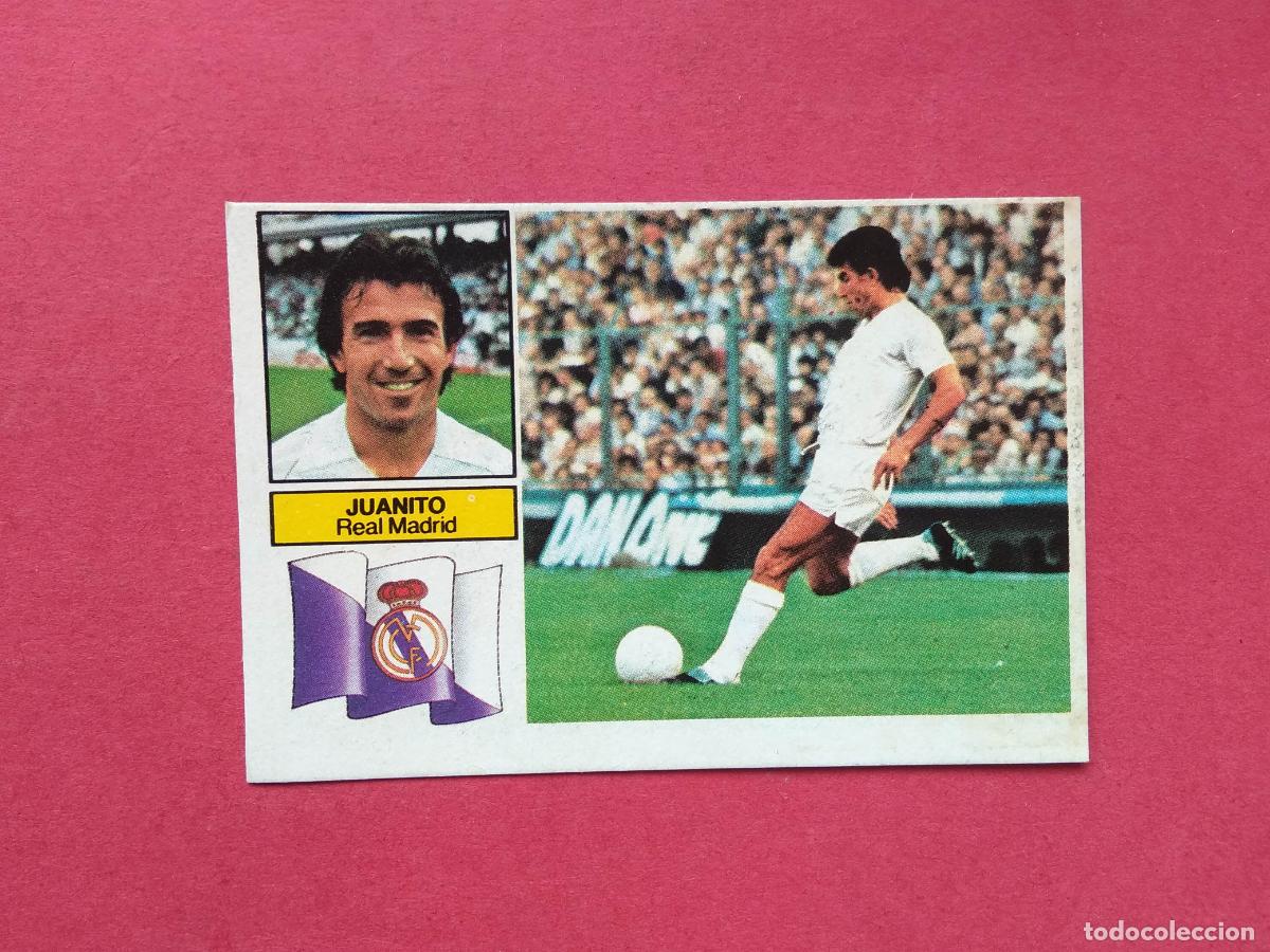 Cromos de f&uacute;tbol: EDICIONES ESTE LIGA 82 83 1982 1983 CROMO DESPEGADO VERSION JUANITO REAL MADRID SIN PUBLICIDAD