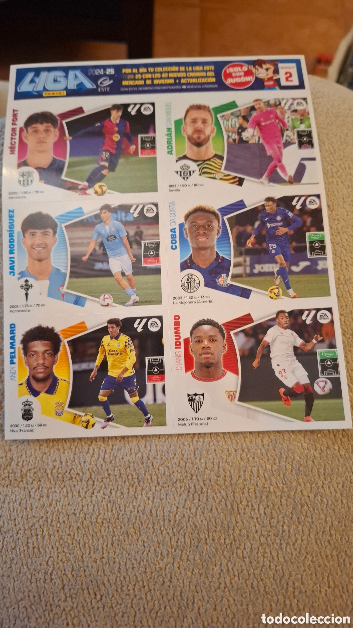 Cromos de f&uacute;tbol: EDICIONES ESTE PANINI MERCADO INVIERNO LAMINA 2 ESTE 2024-25 24-25