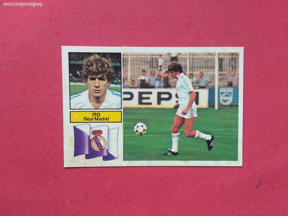 Cromos de f&uacute;tbol: EDICIONES ESTE LIGA 82 83 1982 1983 CROMO DESPEGADO VERSION ITO REAL MADRID SIN PUBLICIDAD