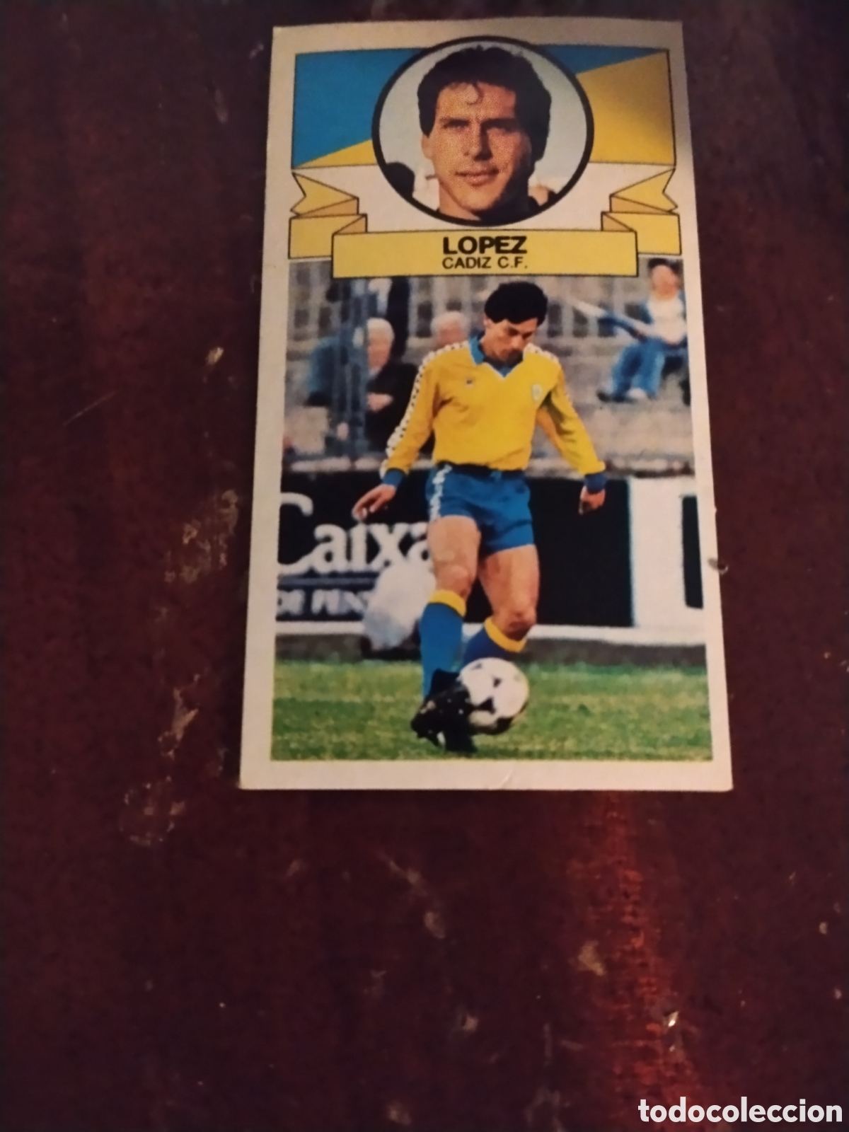 Cromos de f&uacute;tbol: ED. ESTE 1985 86 ( 85-86 ) ( BAJA ) LOPEZ - CADIZ CF ( SIN PEGAR )