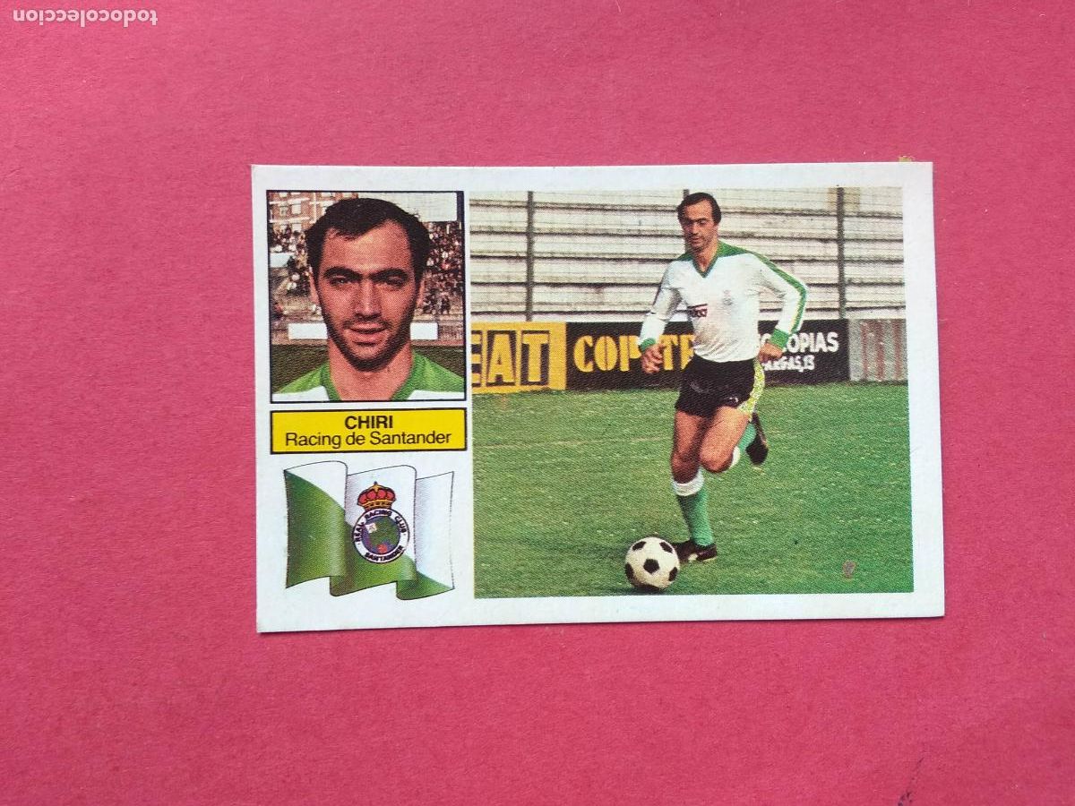 Cromos de f&uacute;tbol: EDICIONES ESTE LIGA 82 83 1982 1983 CROMO DESPEGADO VERSION CHIRI RACING DE SANTANDER