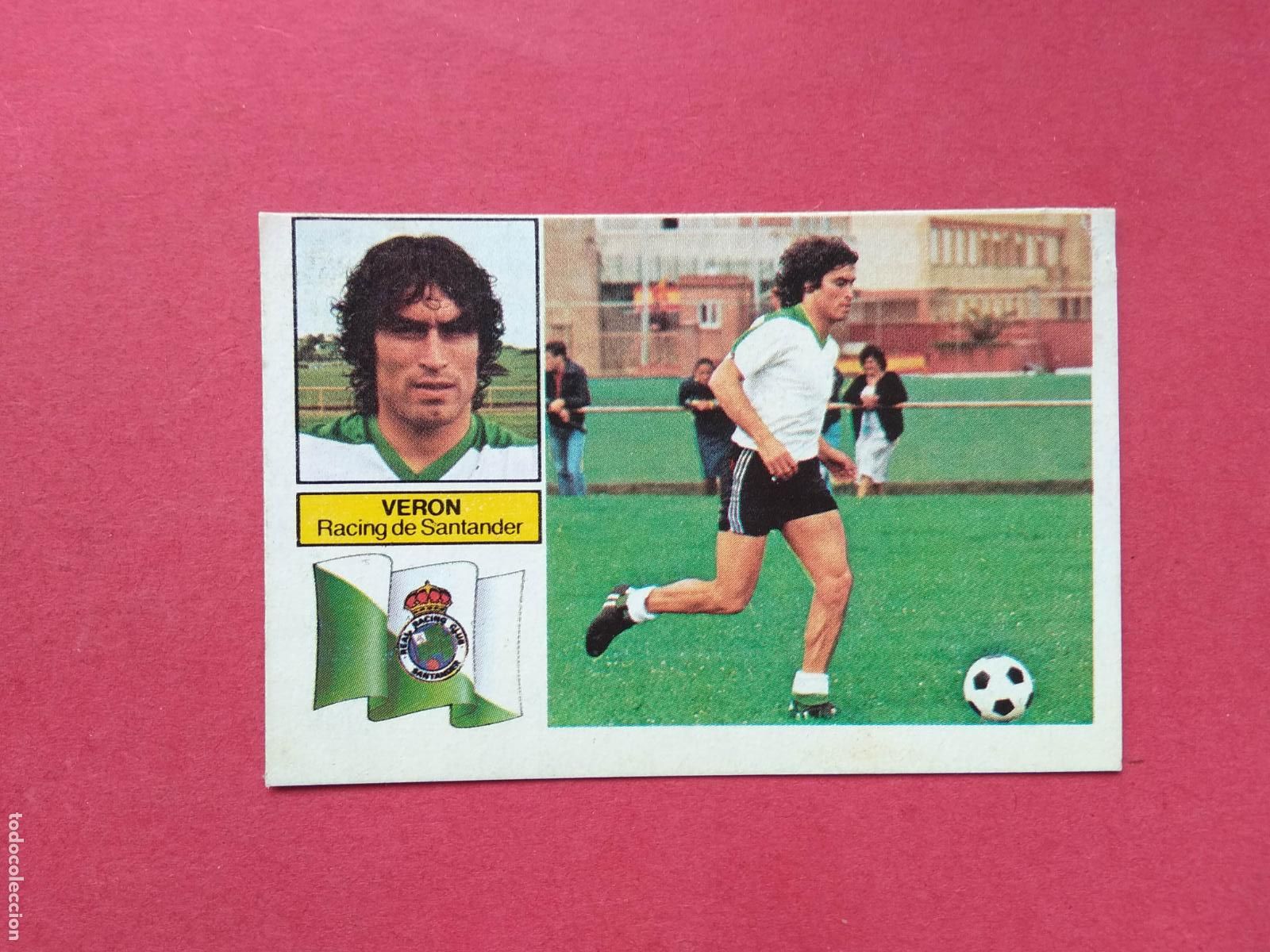 Cromos de f&uacute;tbol: EDICIONES ESTE LIGA 82 83 1982 1983 CROMO DESPEGADO VERSION VERON RACING DE SANTANDER