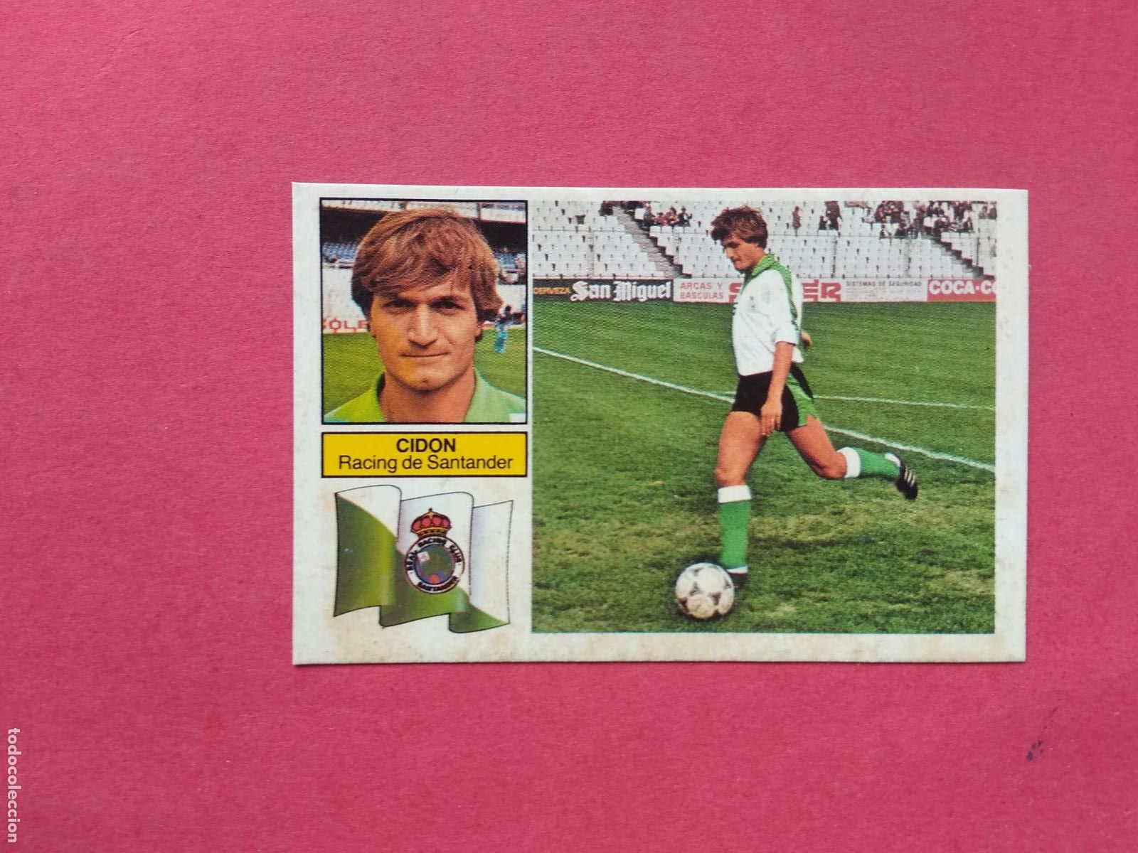 Cromos de f&uacute;tbol: EDICIONES ESTE LIGA 82 83 1982 1983 CROMO DESPEGADO VERSION CIDON RACING DE SANTANDER