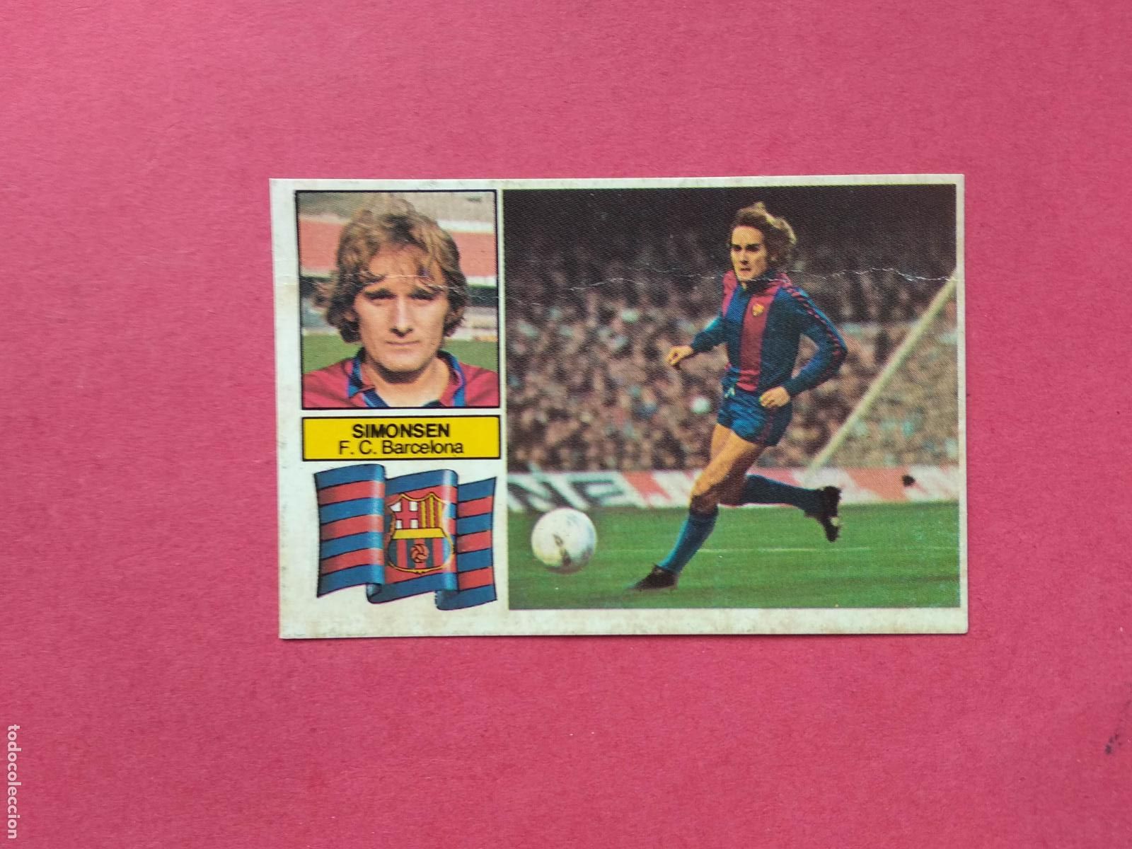 Cromos de f&uacute;tbol: EDICIONES ESTE LIGA 82 83 1982 1983 CROMO DESPEGADO VERSION BAJA SIMONSEN BARCELONA