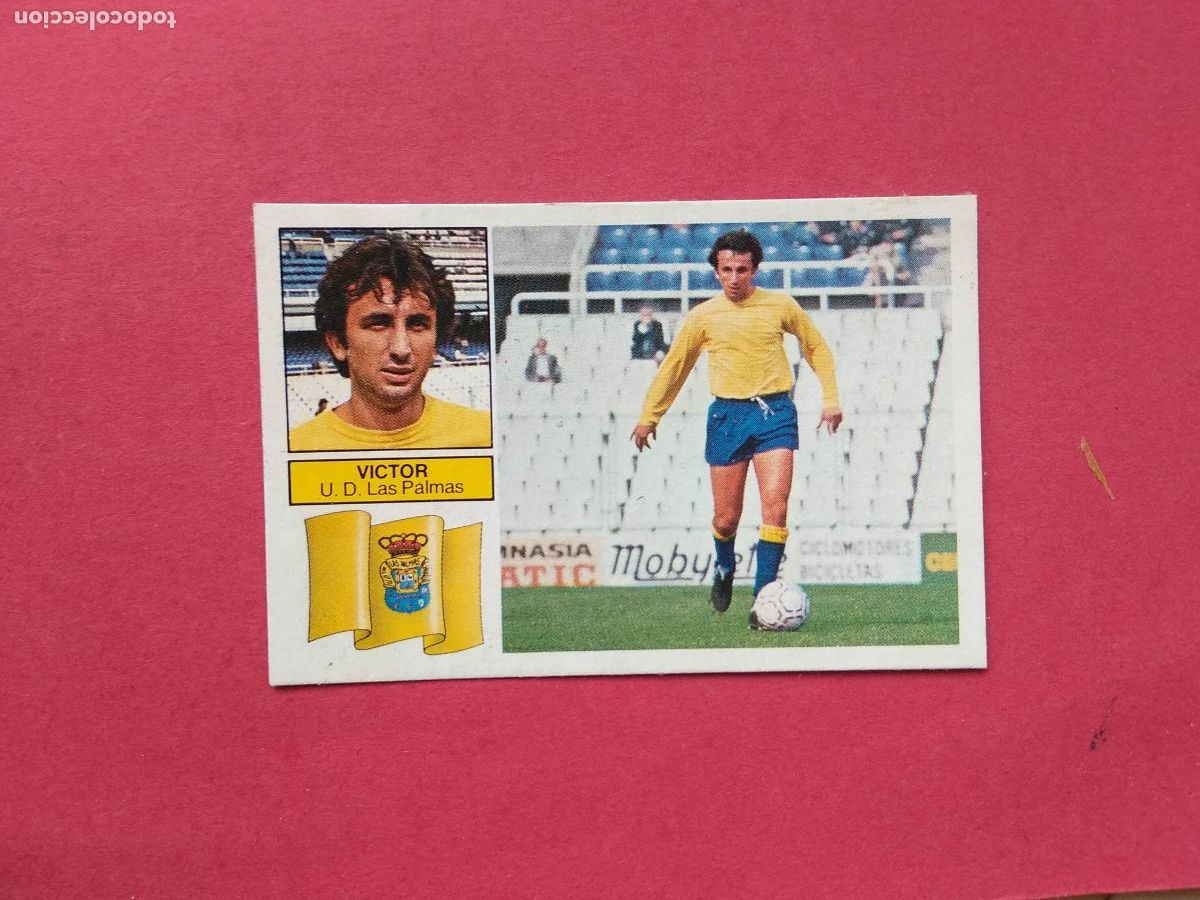 Cromos de f&uacute;tbol: EDICIONES ESTE LIGA 82 83 1982 1983 CROMO DESPEGADO BAJA VICTOR LAS PALMAS