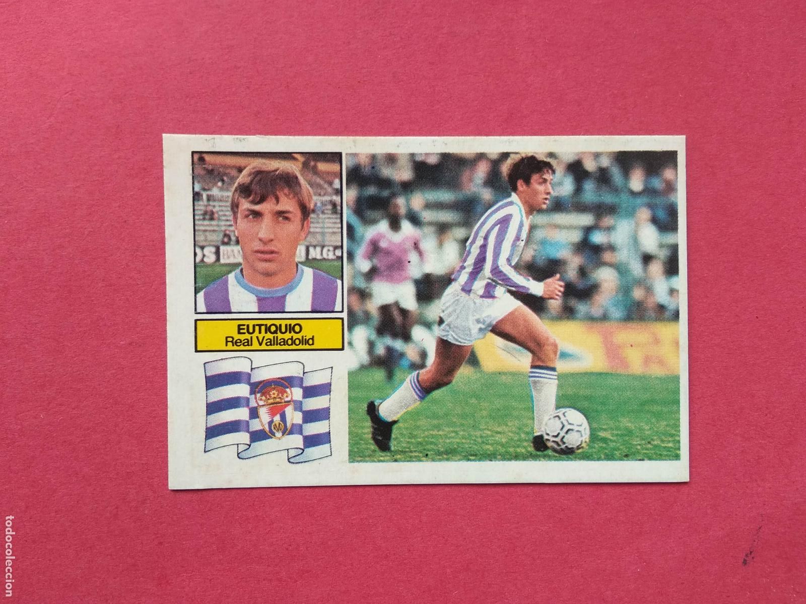 Fu&szlig;ball-Sticker: EDICIONES ESTE LIGA 82 83 1982 1983 CROMO DESPEGADO BAJA EUTIQUIO VALLADOLID