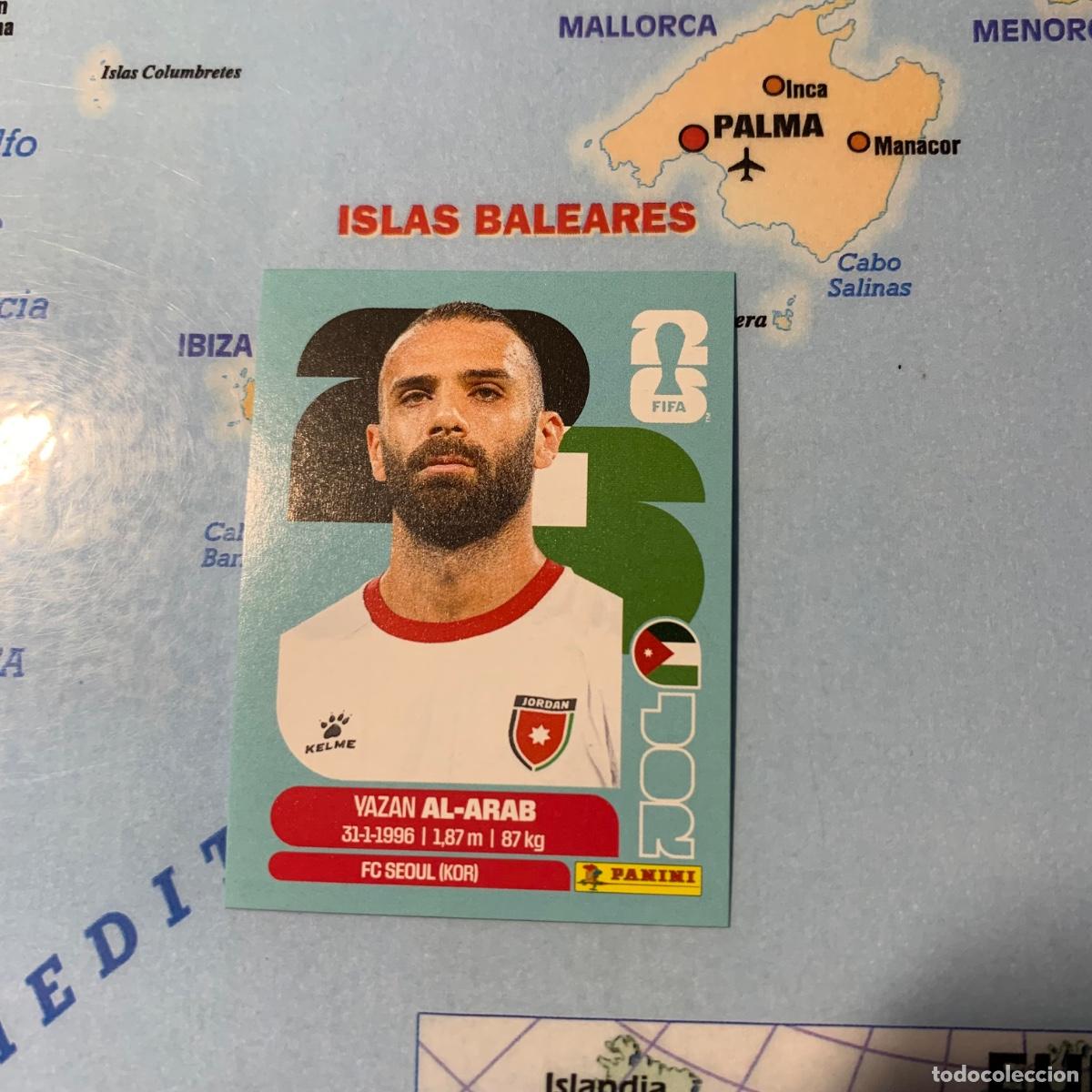 Cartes &agrave; collectionner de Football: Jordania n&uacute;mero 5 cromo panini Mundial Fifa World Cup 2026