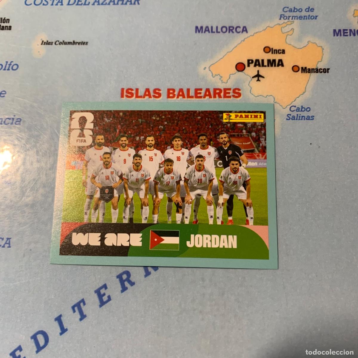 Cartes &agrave; collectionner de Football: Jordania n&uacute;mero 13 cromo panini Mundial Fifa World Cup 2026
