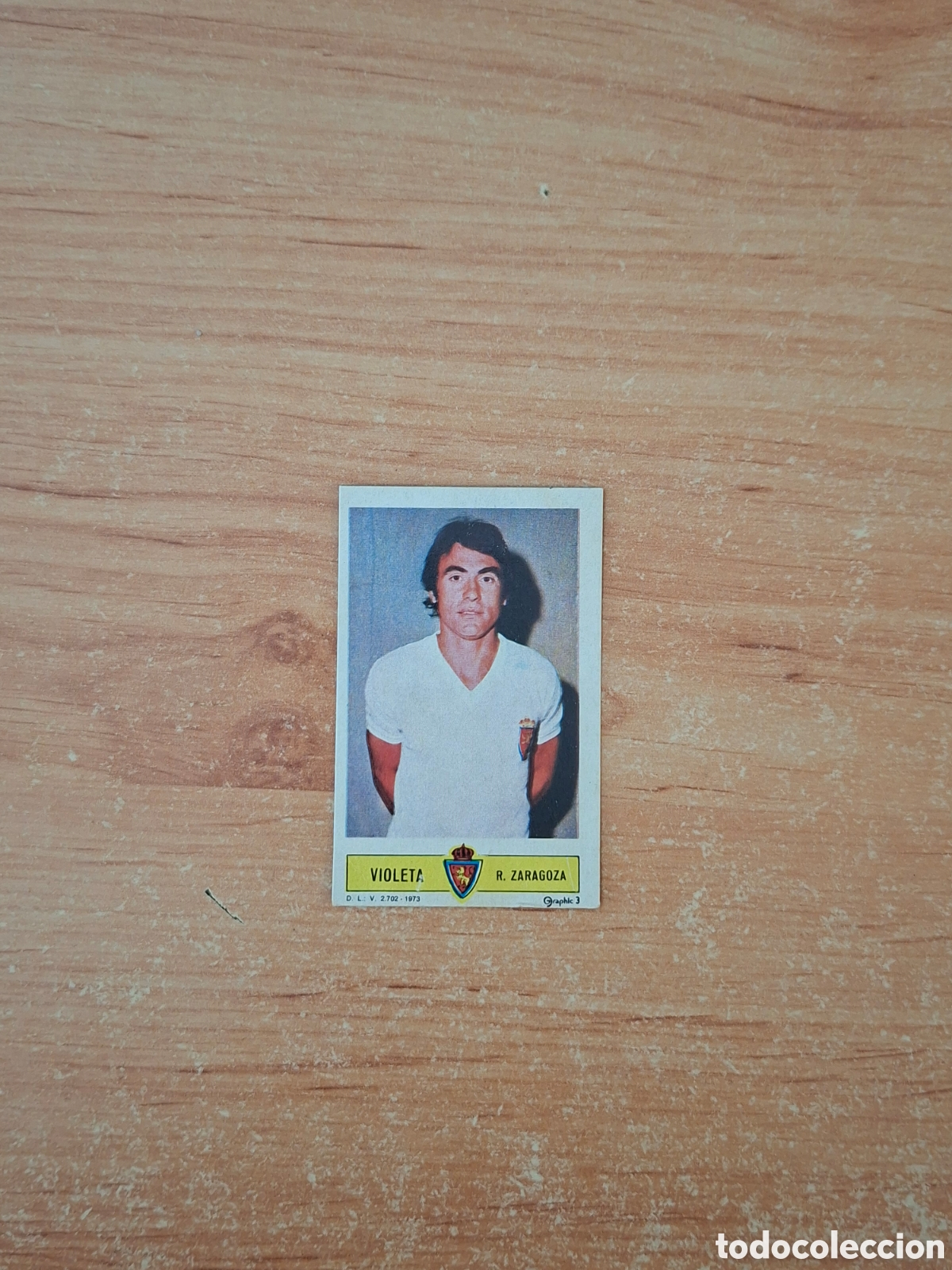 Fu&szlig;ball-Sticker: Este 73 74 violeta Zaragoza despegado ver fotos