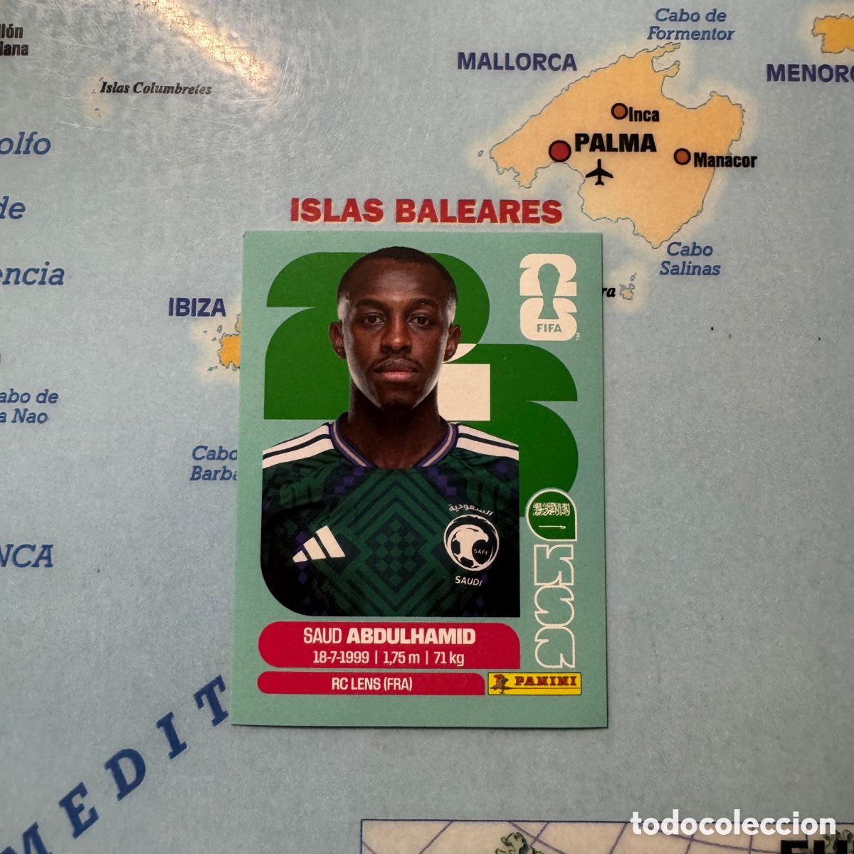 Cartes &agrave; collectionner de Football: Arabia Saudi n&uacute;mero 4 cromo panini Mundial Fifa World Cup 2026