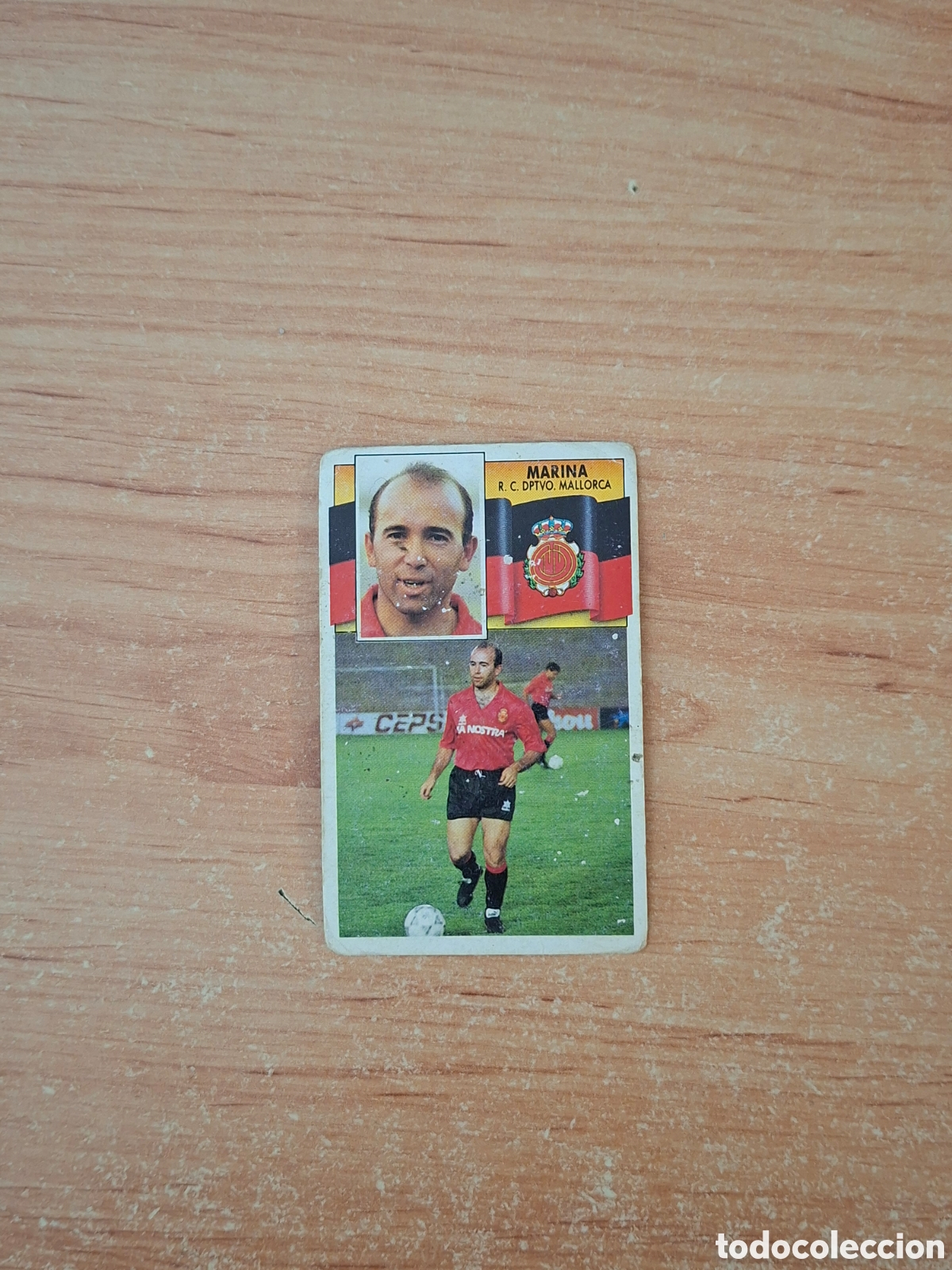 Fu&szlig;ball-Sticker: Este 89 90 marina Mallorca coloca mal estado por delante despegado ver fotos