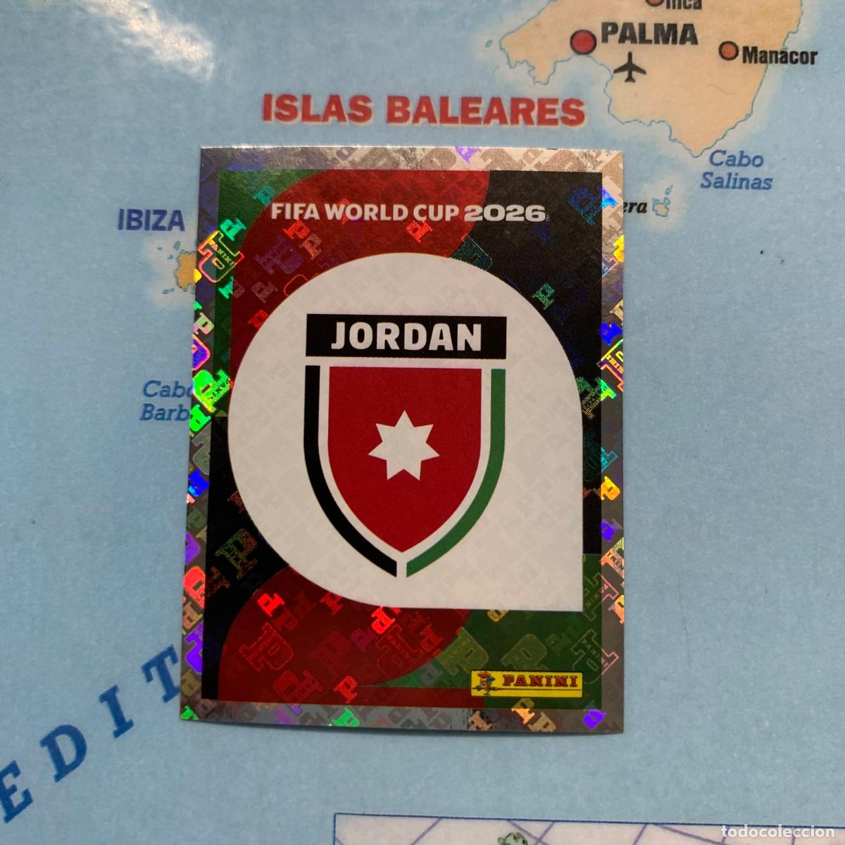 Cromos de f&uacute;tbol: Jordania n&uacute;mero 1 cromo panini Mundial Fifa World Cup 2026