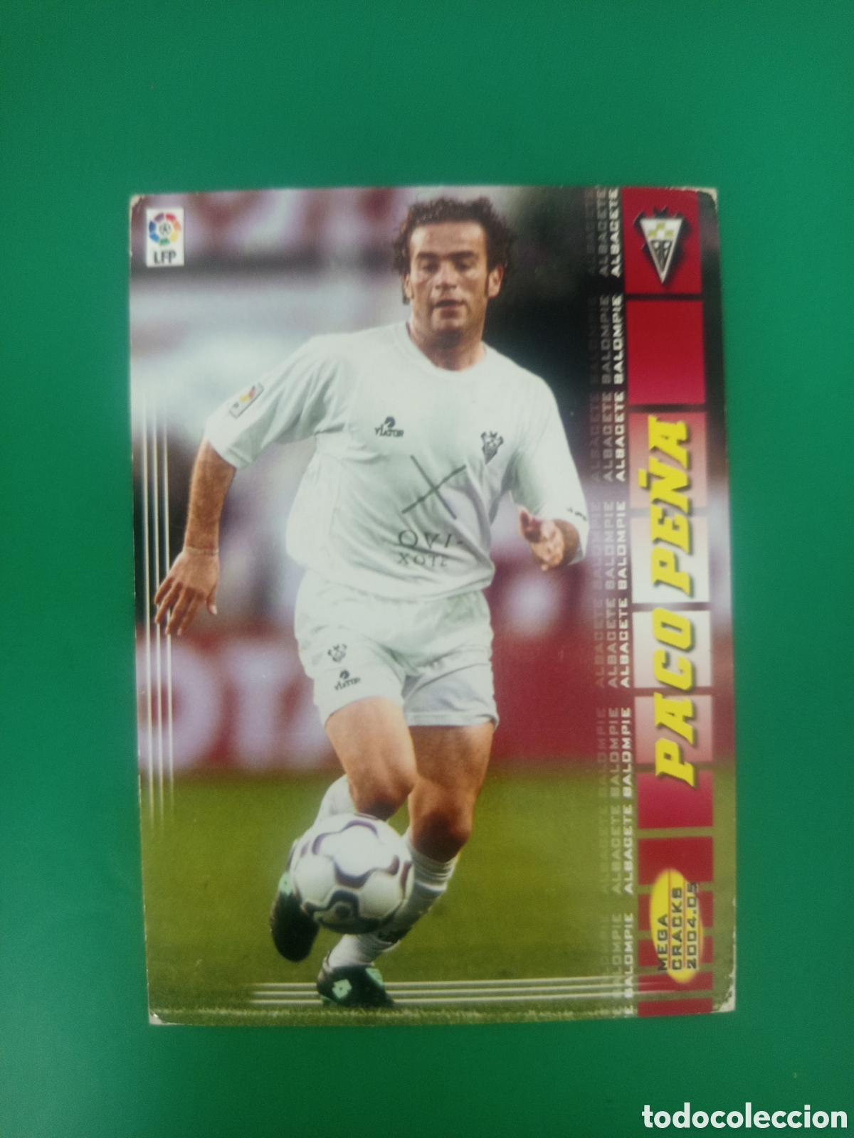 Figurine di Calcio: ❇️ CROMO PACO PE&Ntilde;A ALBACETE MEGACRACKS MGKS 04 05 2004 2005 PANINI SPORTS ❇️