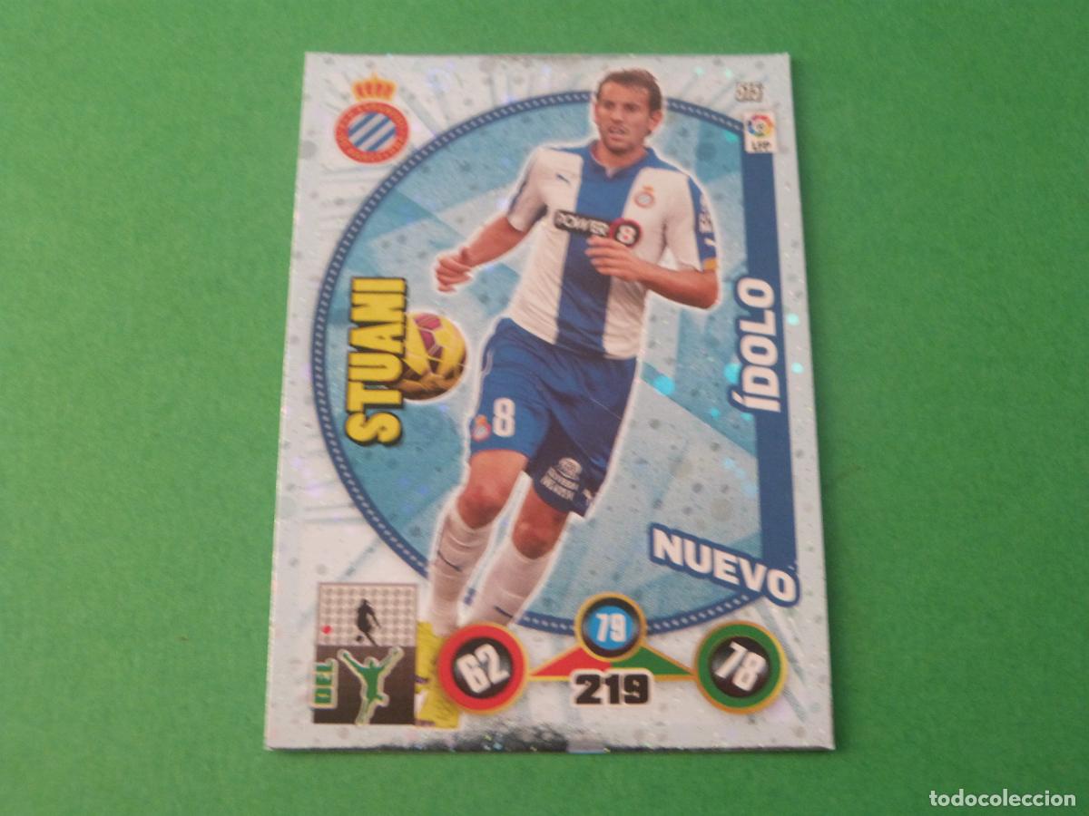 Cromos de f&uacute;tbol: TRADING CARD FUTBOL STUANI R.C.D.ESPA&Ntilde;OL-ESPANYOL N&ordm; 515 LIGA ADRENALYN XL 2014-2015/14-15 PANINI