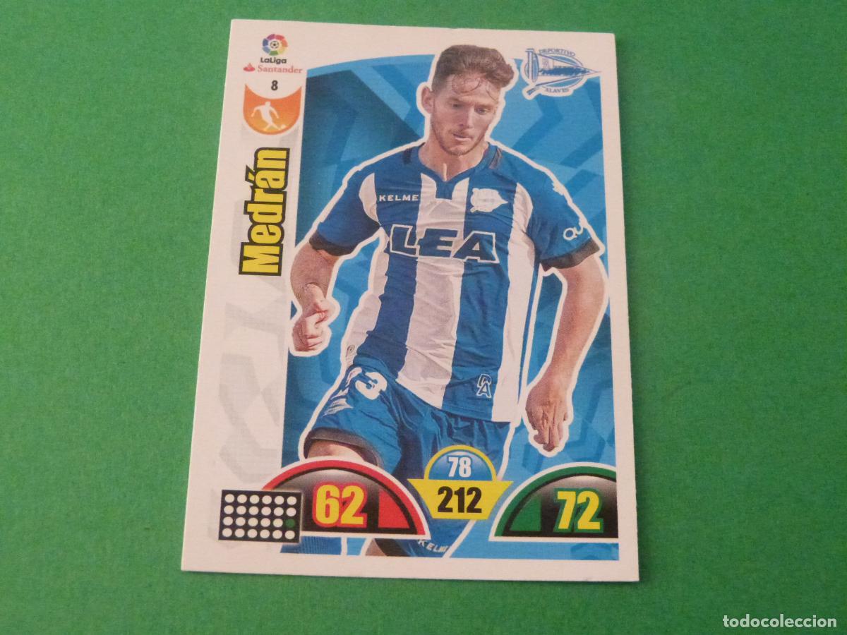 Cromos de f&uacute;tbol: TRADING CARD FUTBOL MEDRAIN DEPORTIVO ALAV&Eacute;S N&ordm; 8 LIGA ADRENALYN XL 2017-2018/17-18 PANINI