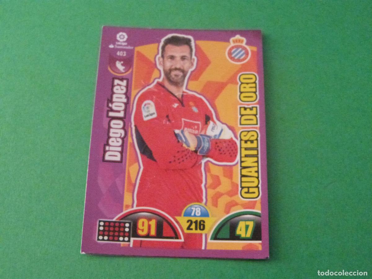 Cromos de f&uacute;tbol: TRADING CARD FUTBOL LOPEZ R.C.D.ESPA&Ntilde;OL-ESPANYOL N&ordm; 403 LIGA ADRENALYN XL 2017-2018/17-18 PANINI