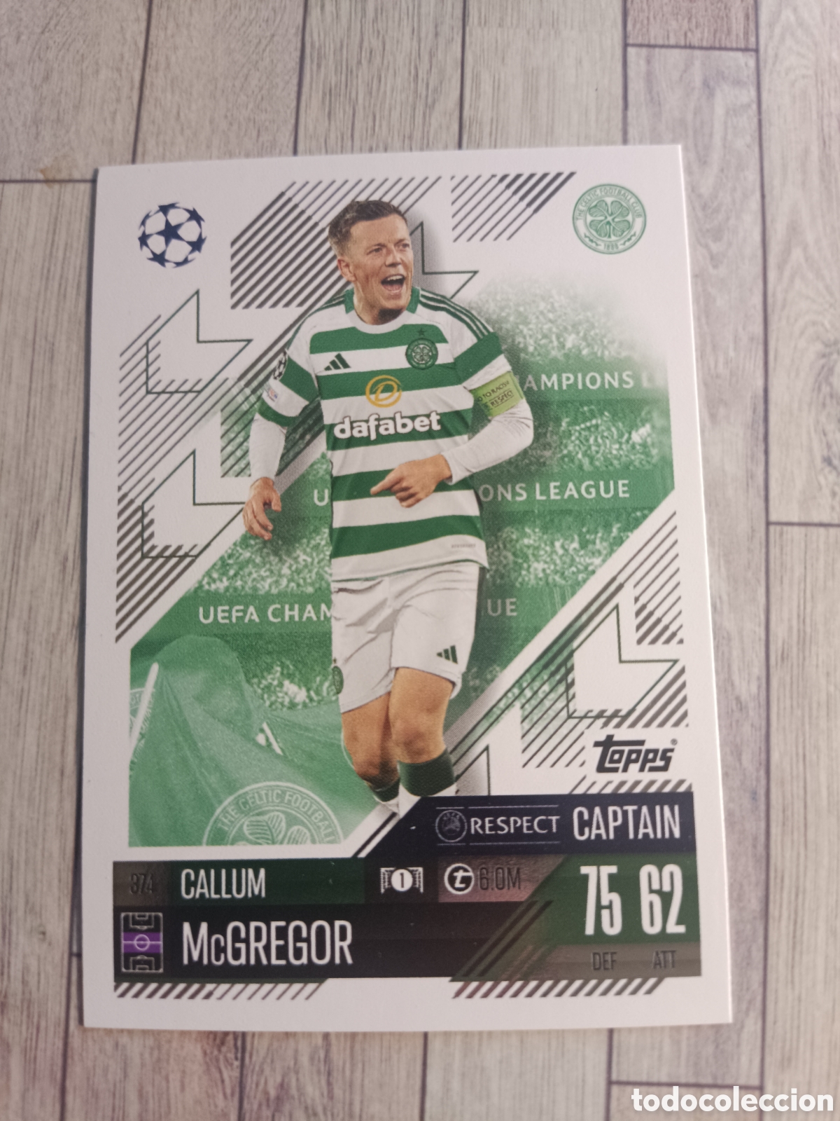 Cromos de f&uacute;tbol: 374 CALLUM McGREGOR CELTIC CHAMPIONS MATCH ATTAX TOPPS 2024 2025 24 25