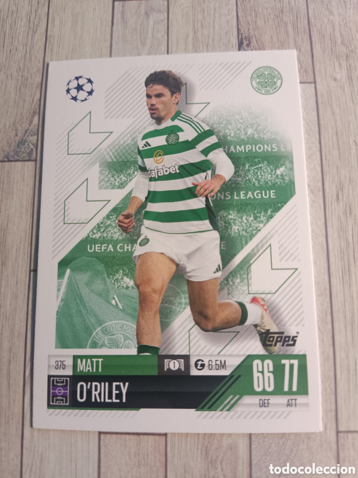 Cromos de f&uacute;tbol: 375 O&acute;RILEY CELTIC CHAMPIONS MATCH ATTAX TOPPS 2024 2025 24 25