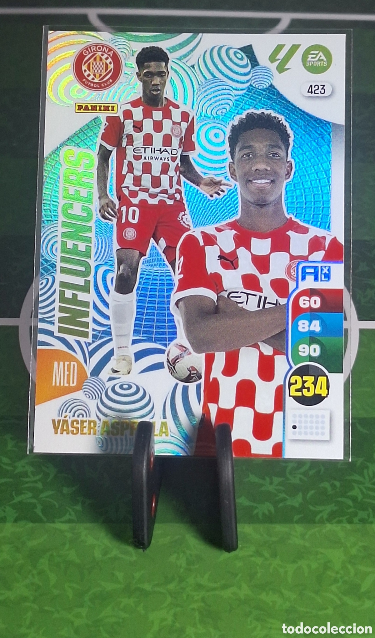Cromos de f&uacute;tbol: YASER ASPRILLA #423 AXL 2024-2025