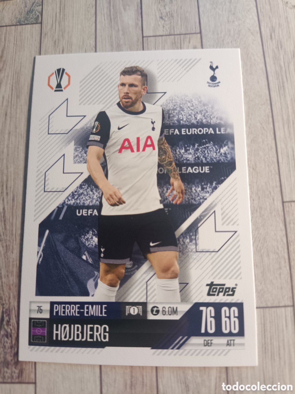 Cromos de f&uacute;tbol: 75 HOJBJERG TOTTENHAM CHAMPIONS MATCH ATTAX TOPPS 2024 2025 24 25