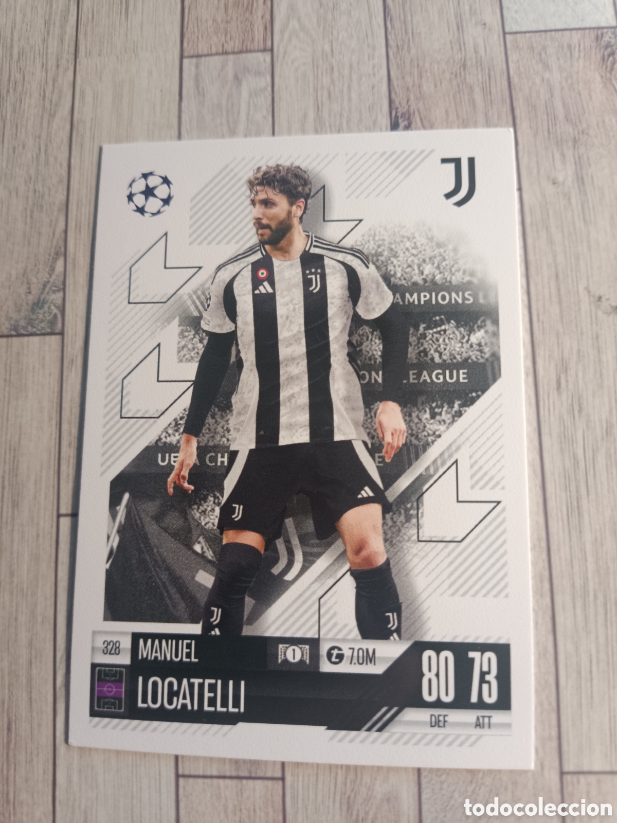 Cromos de f&uacute;tbol: 328 LOCATELLI JUVENTUS CHAMPIONS MATCH ATTAX TOPPS 2024 2025 24 25