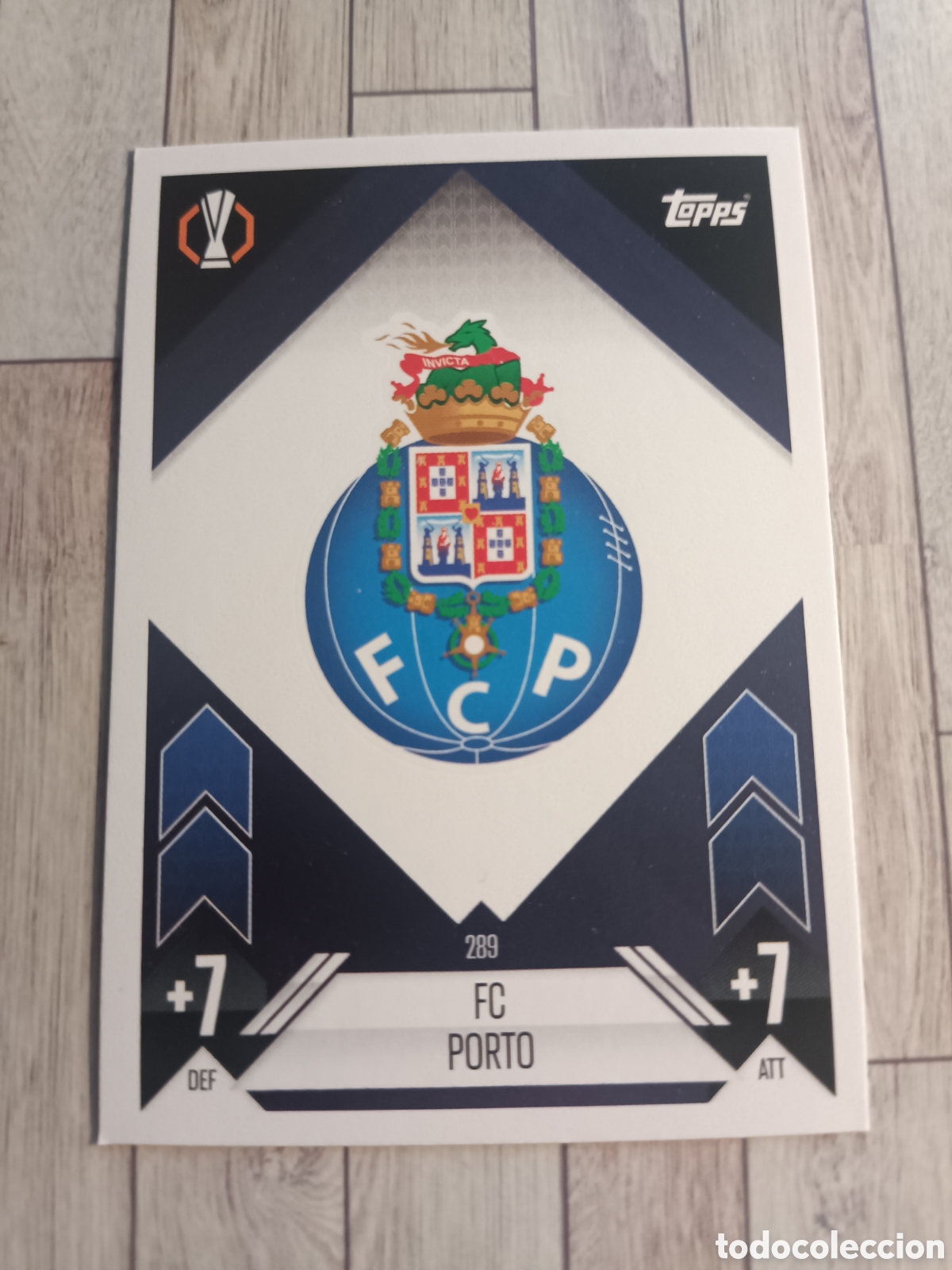 Cromos de f&uacute;tbol: 289 ESCUDO OPORTO PORTO FC CHAMPIONS MATCH ATTAX TOPPS 2024 2025 24 25