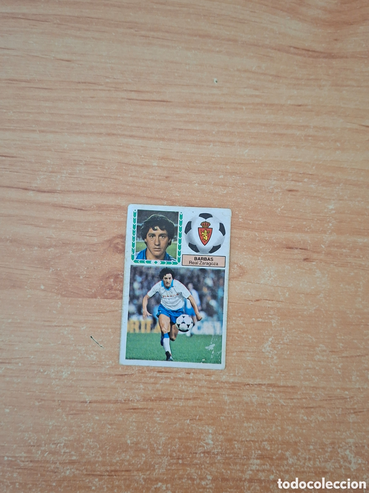 Cromos de f&uacute;tbol: Este 83 84 barbas Zaragoza sin raya azul despegado ver fotos