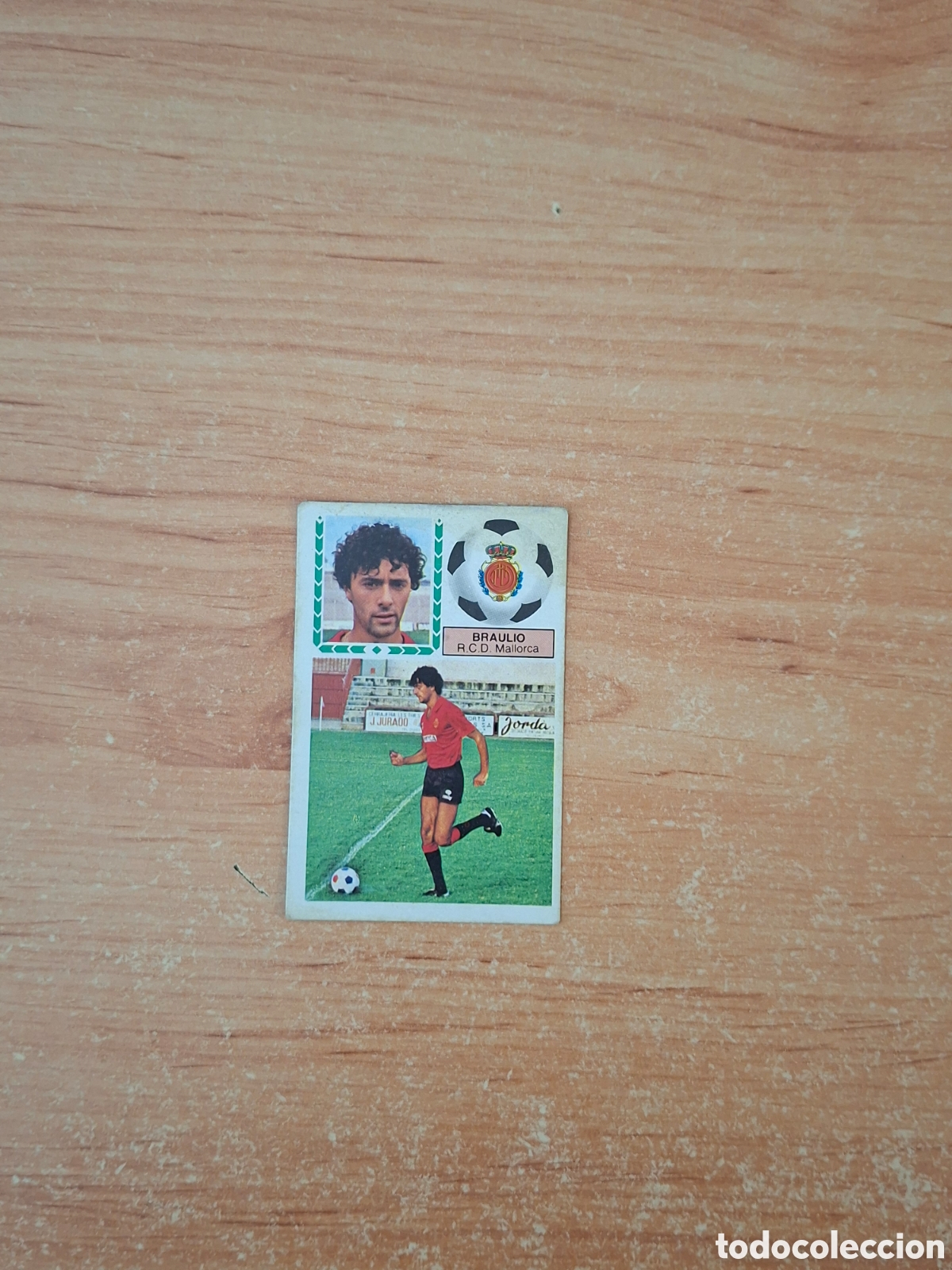 Cromos de f&uacute;tbol: Este 83 84 braulio mallorca doble despegado ver fotos