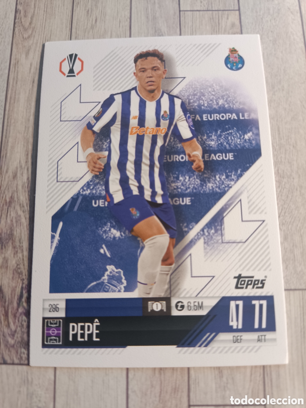 Cartes &agrave; collectionner de Football: 295 PEPE OPORTO PORTO FC CHAMPIONS MATCH ATTAX TOPPS 2024 2025 24 25